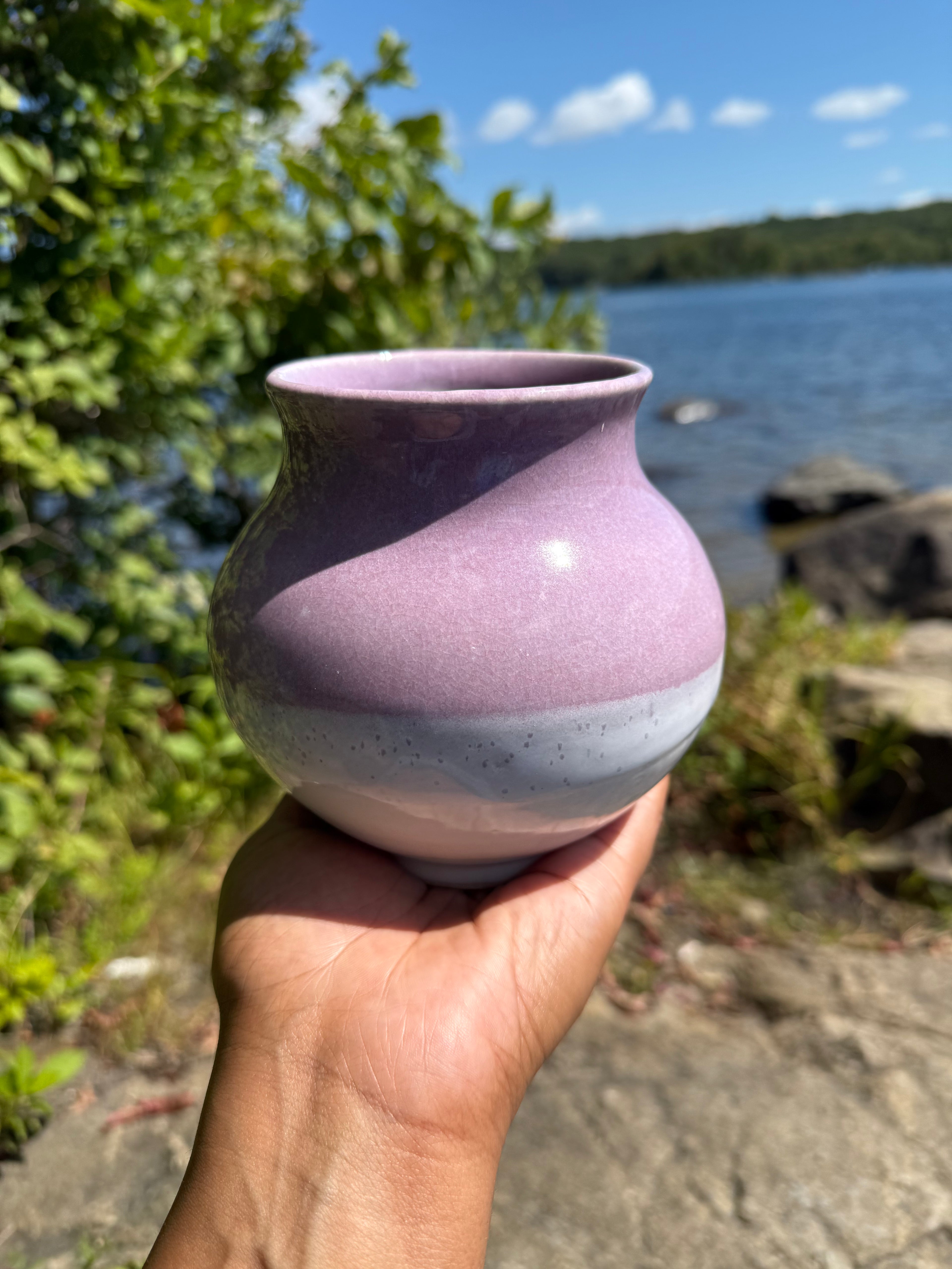 Lilac Glow Vase