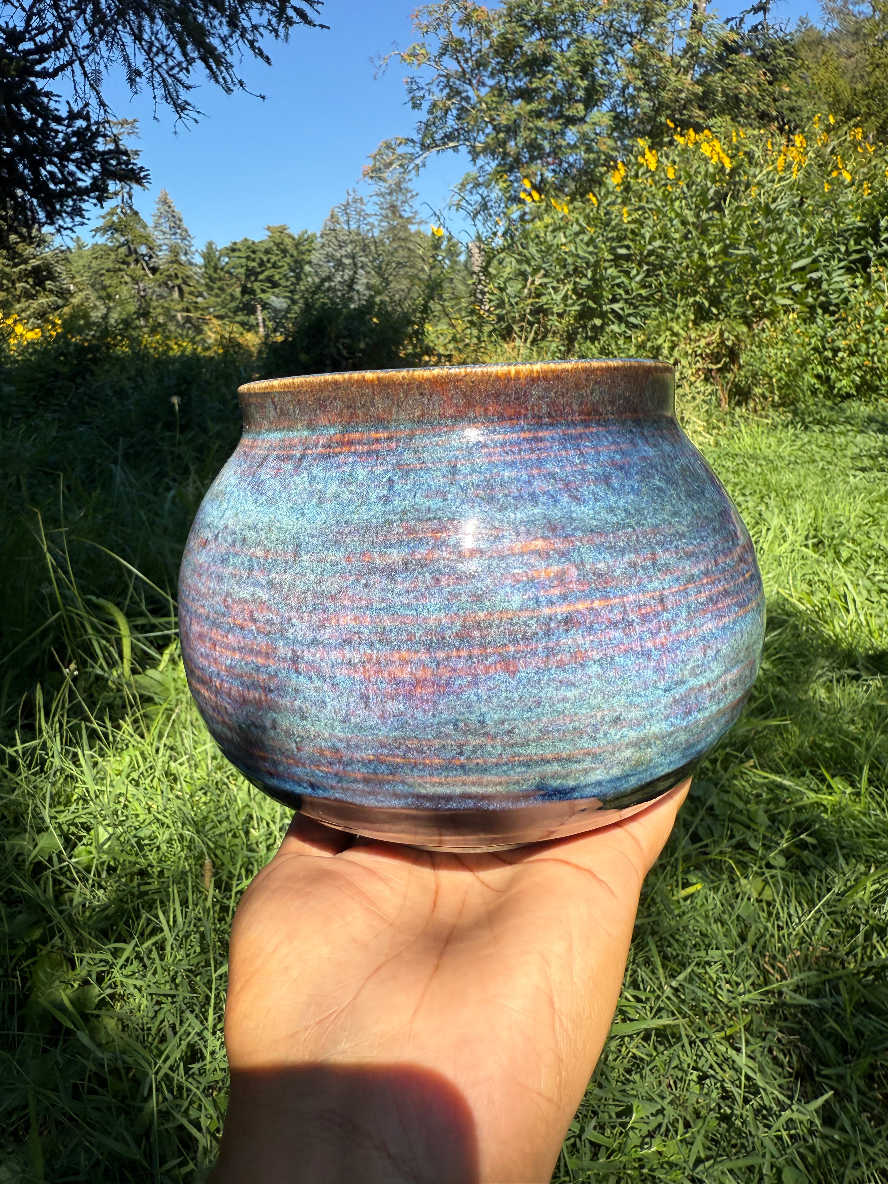 Earth-Toned Ceramic Vase