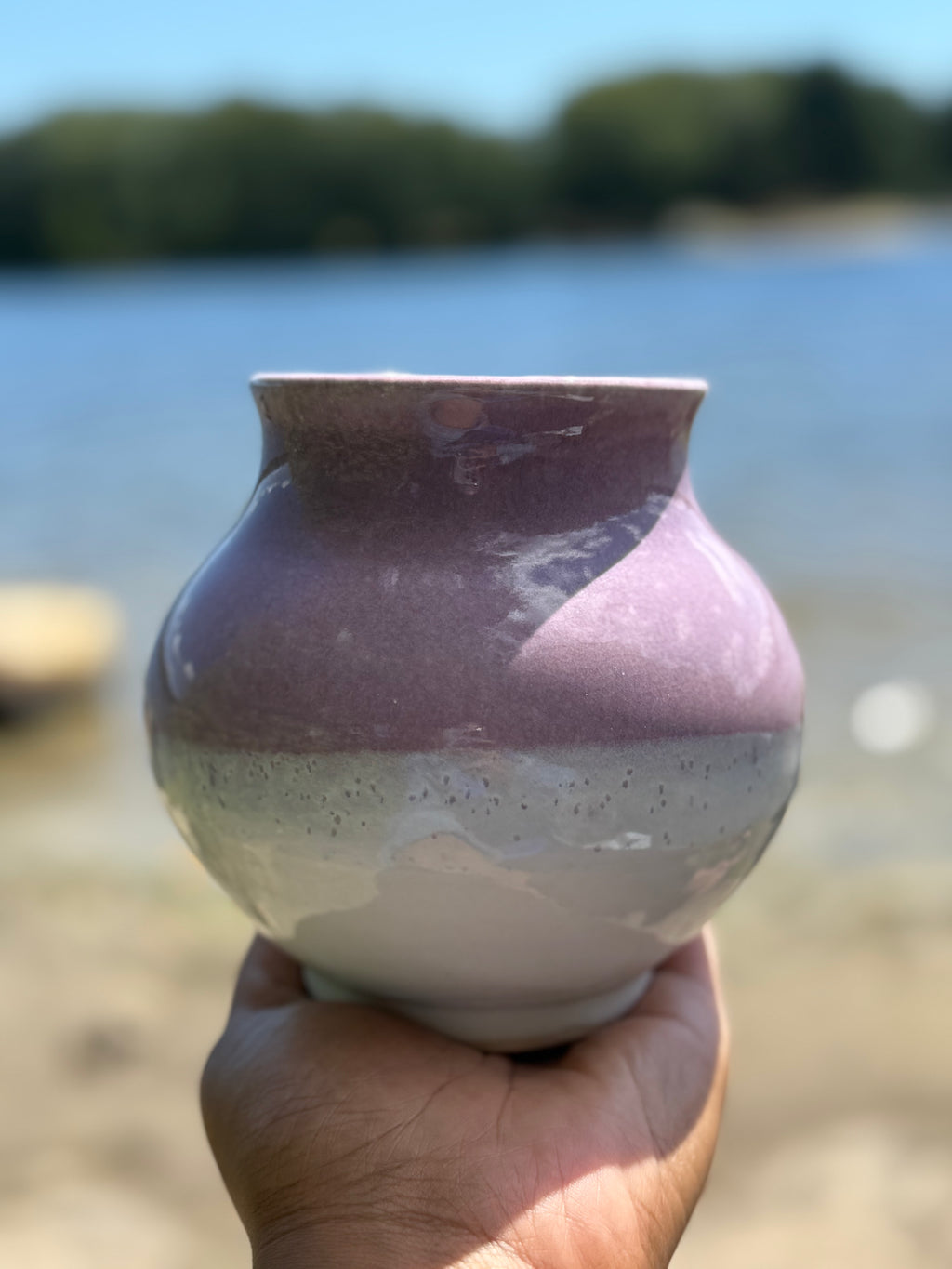 Lilac Glow Vase