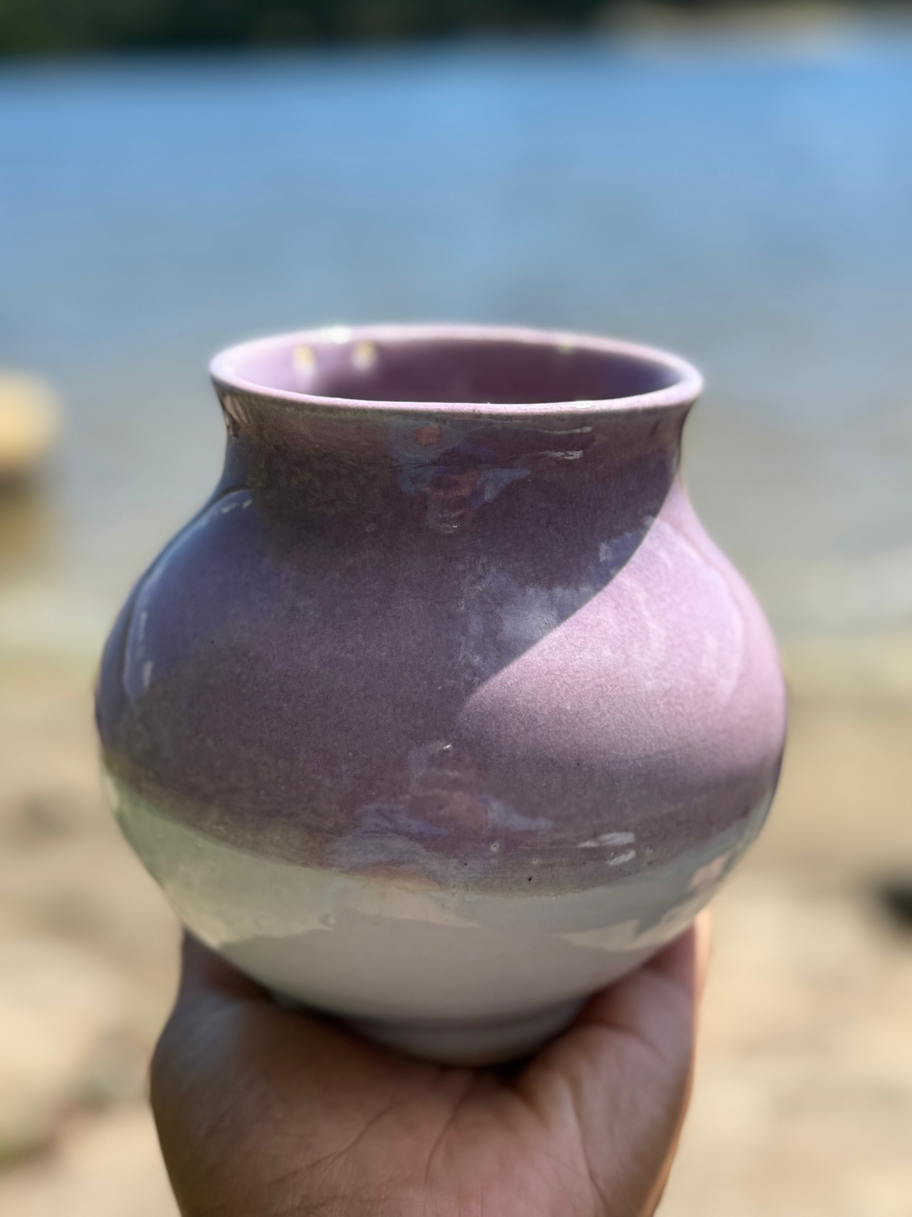 Lilac Glow Vase