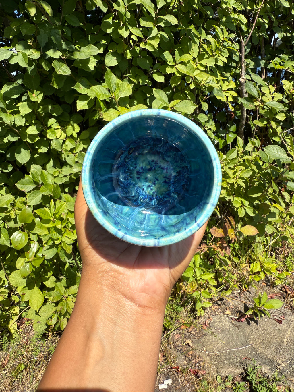 Blue Confetti Cup